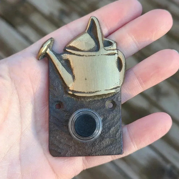 Brass Watering Can Doorbell - Picture 1 of 5